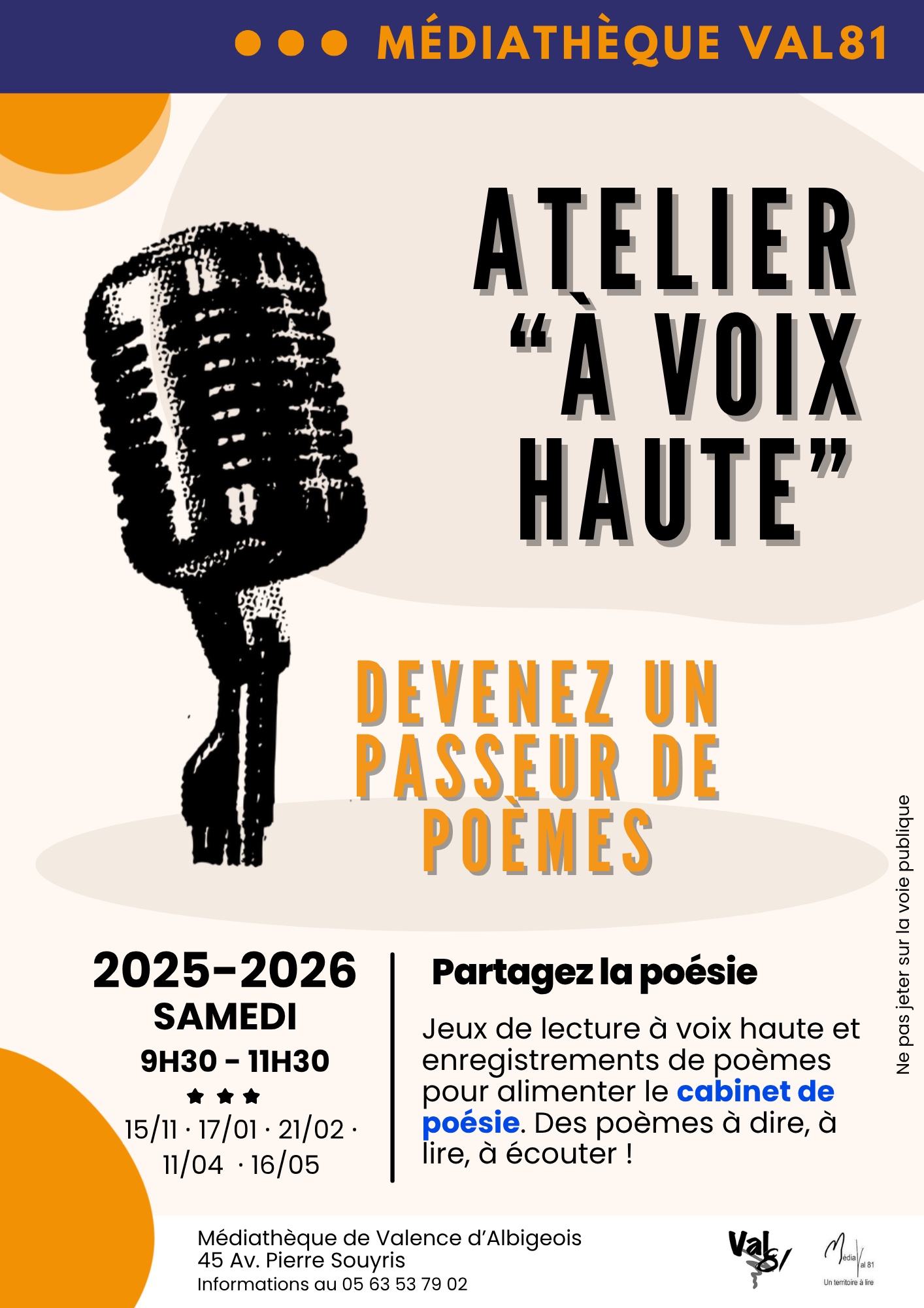 Atelier A voix haute