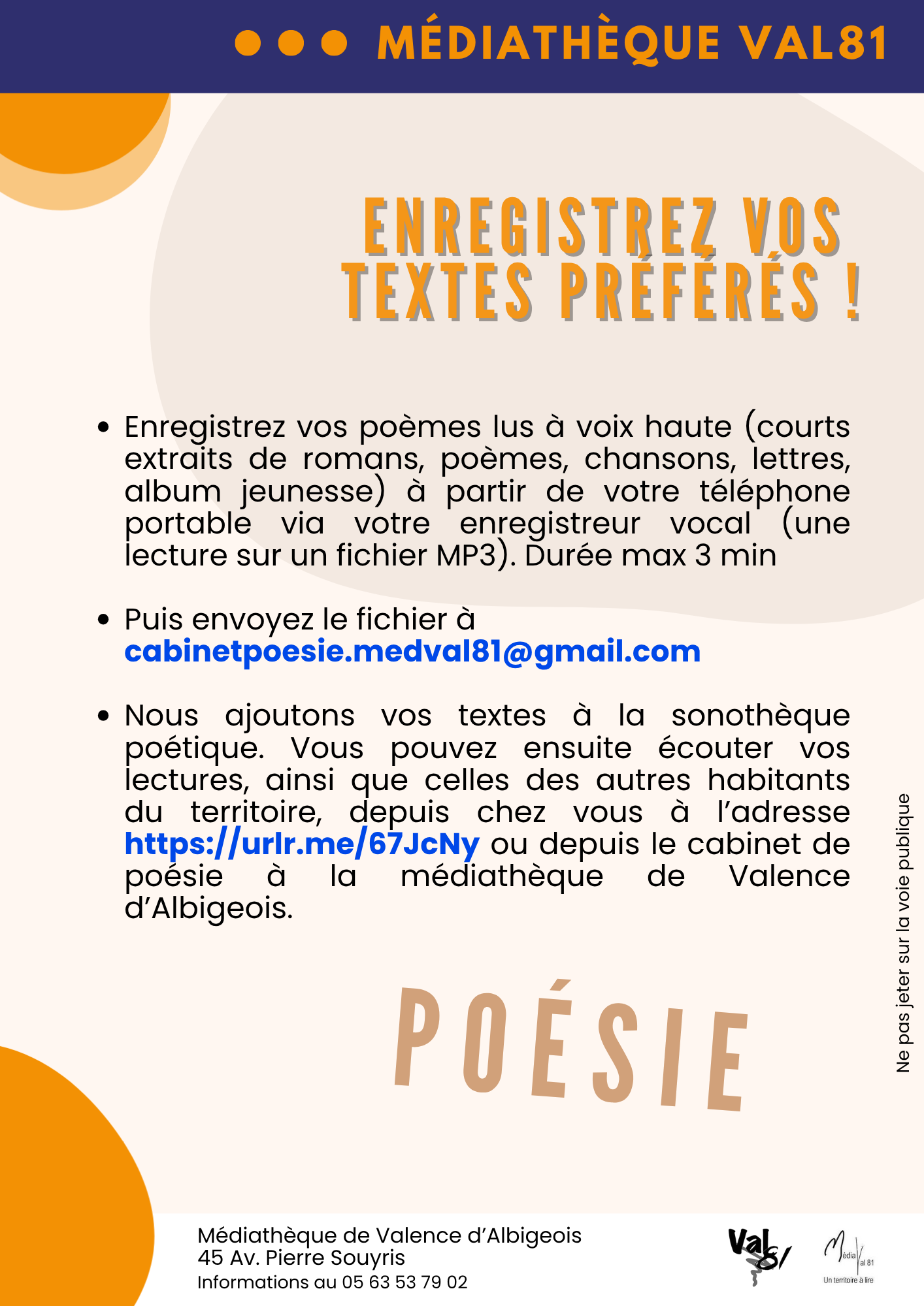 Atelier à voix haute verso